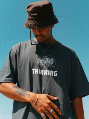 Men’s Graphic T-Shirt – “Thinking” Print