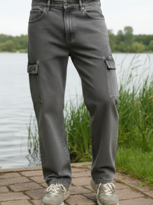 Baggy Denim Grey Jeans-Dripp Series